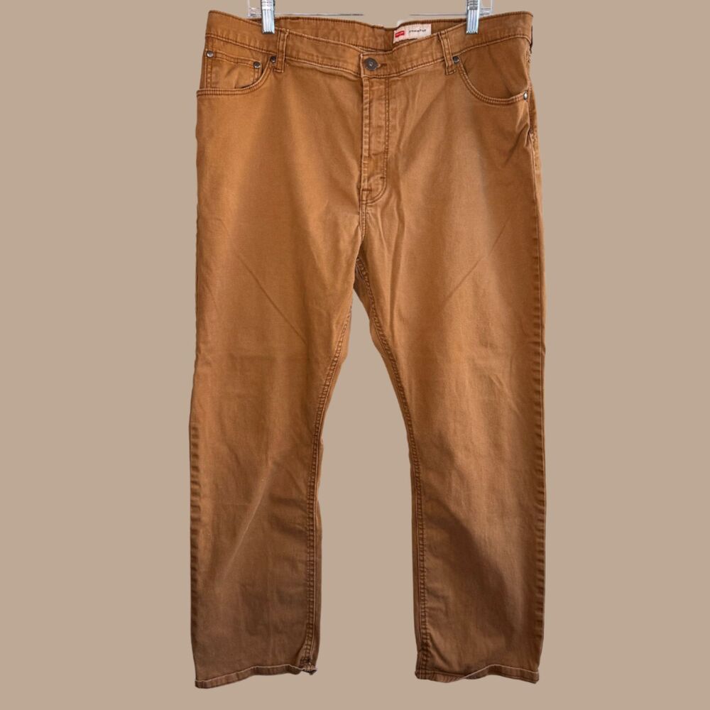 Wrangler 5 Pocket Straight Fit Canvas Jeans